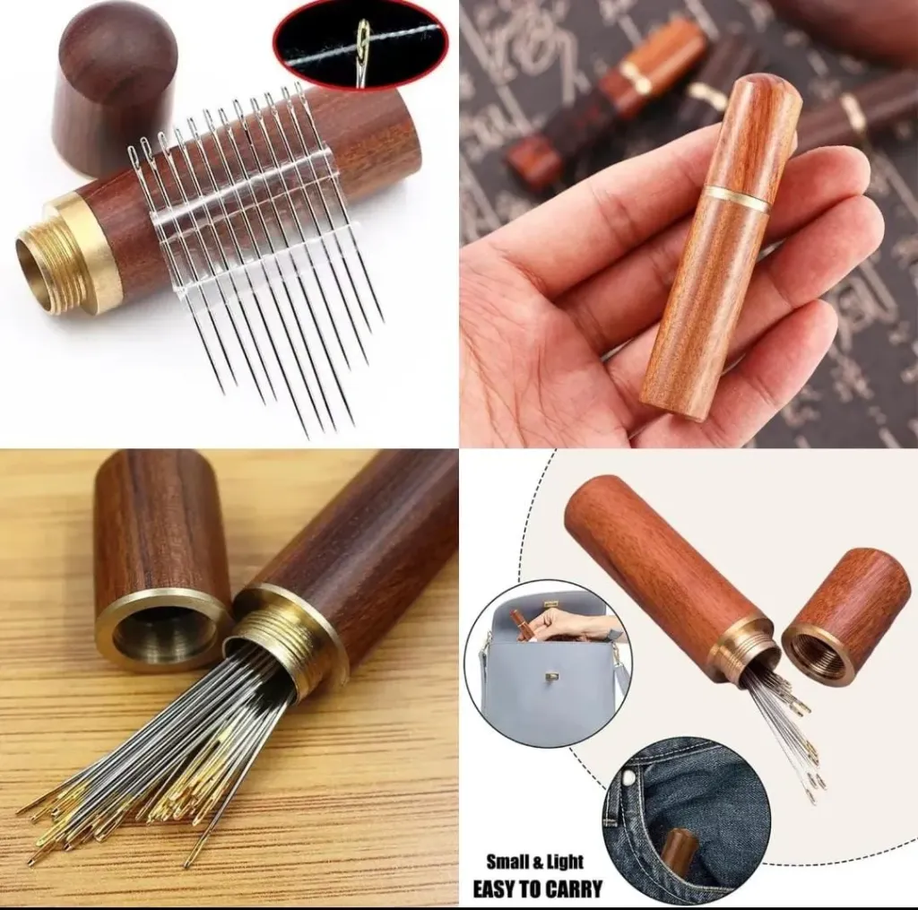 Easygo Needles with wooden case (approx 30 needles)